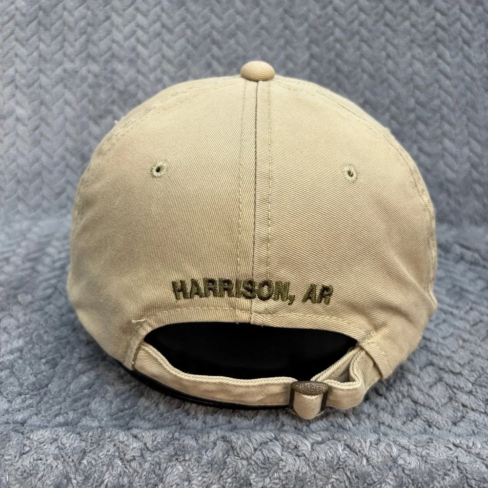Magness Toyota Buick Harrison AR Hat Tan Khaki Embroidered Logo Dad Cap 0778